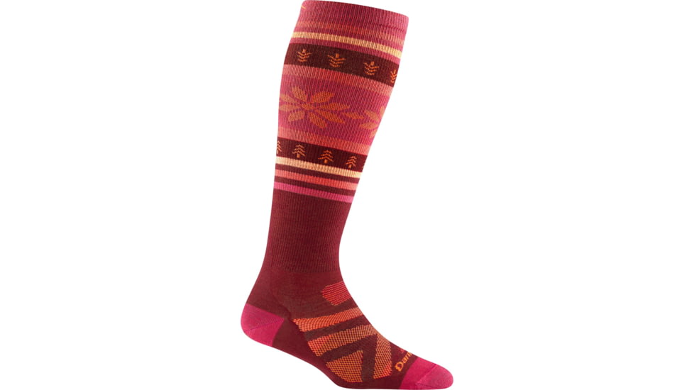 Darn Tough Alpine OTC Lightweight Socks - Womens, Burgundy, Large, 8021-BURGUNDY-L-DARN