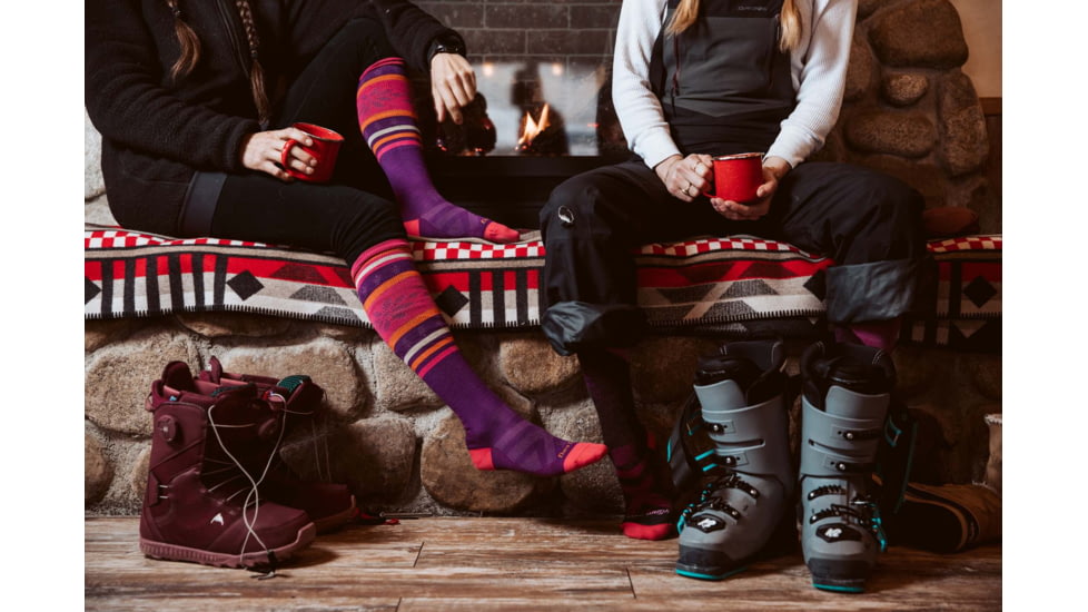 Darn Tough Solstice Over-The-Calf Midweight w/ Cushion Ski Sock - Womens, Nightshade, Large, 8023-NIGHTSHADE-L-DARN