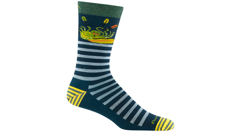 Darn Tough Animal Haus Crew Lightweight Socks - Mens, Dark Teal, Medium, 6066-DARK-TEAL-M-DARN