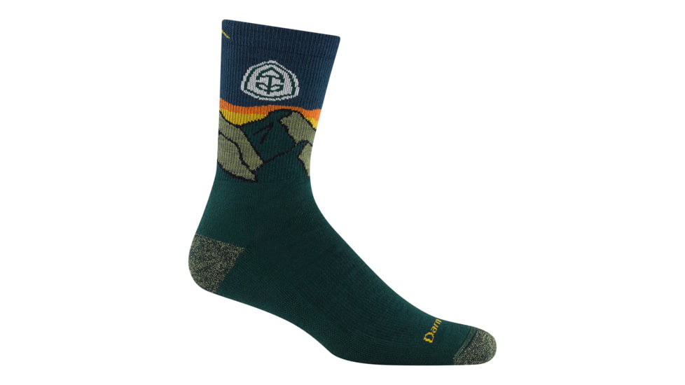 Darn Tough ATC Micro Crew Midweight with Cushion Socks - Mens, Pine, Large, 1956-C-7051-05