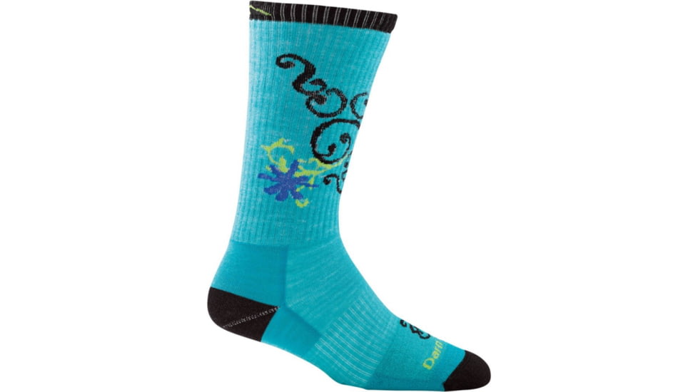 Darn Tough Ba Betty Bike Crew Ultra Light, Teal, Small, 1793-TEAL-S-DARN