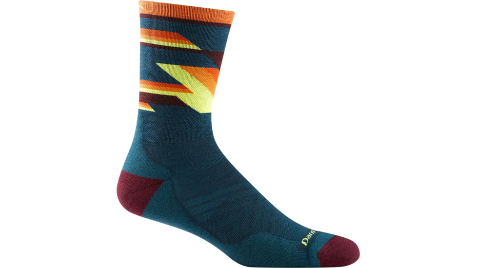 Darn Tough Bolt Micro Crew Ultra-Lightweight Sock with Cushion - Mens, Dark Teal, Large, 1056-DARK-TEAL-L-DARN