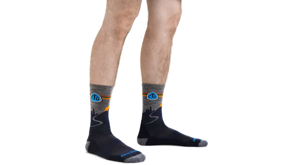 Darn Tough CDT Micro Crew Lightweight Hiking Sock - Mens, Eclipse, Small, 1998-ECLIPSE-S-DARN