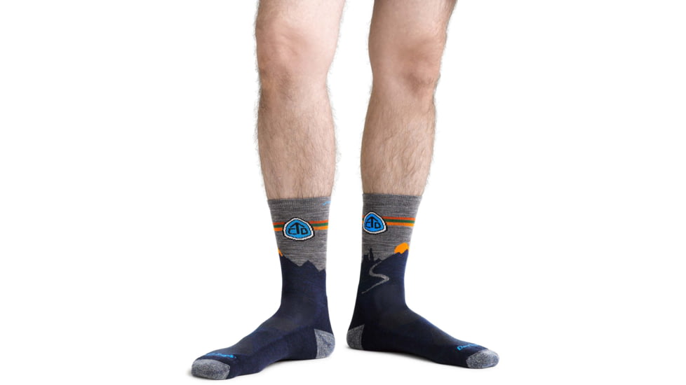 Darn Tough CDT Micro Crew Lightweight Hiking Sock - Mens, Eclipse, Small, 1998-ECLIPSE-S-DARN