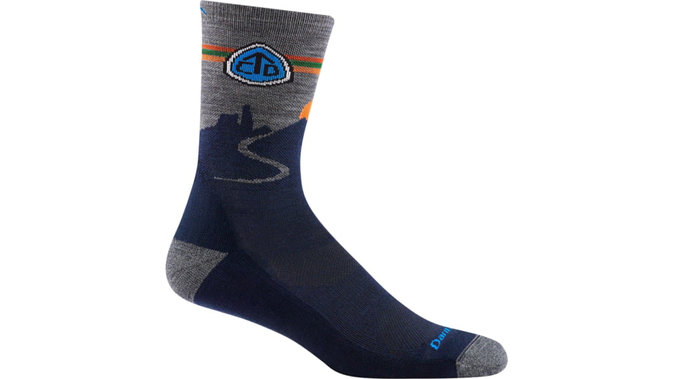 Darn Tough CDT Micro Crew Lightweight Hiking Sock - Mens, Eclipse, Small, 1998-ECLIPSE-S-DARN