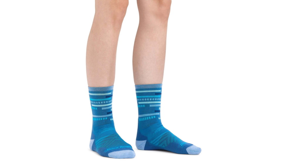 Darn Tough Checkpoint Micro Crew Ultra-Lightweight w/ Cushion Running Sock - Womens, Baltic, Medium, 1049-BALTIC-M-DARN