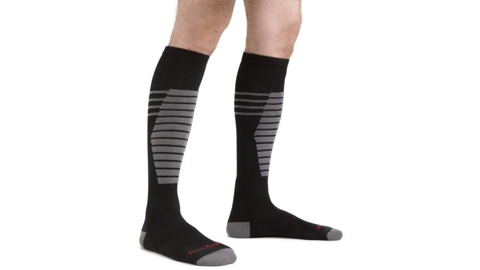 Darn Tough Edge Thermolite OTC Midweight Ski Sock - Mens, Gray, Extra Large, 8020-GRAY-XL-DARN