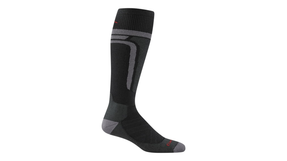 Darn Tough Edge Thermolite OTC Midweight with Cushion w/ Padded Shin Socks - Mens, Black, Medium, 8058-BLACK-M-DARN