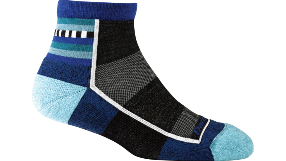Endurance Fastback Light 1/4 Crew Sock - Womens-Surf-Medium