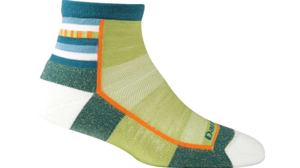 Endurance Fastback Light 1/4 Crew Sock - Womens-Lime-Small