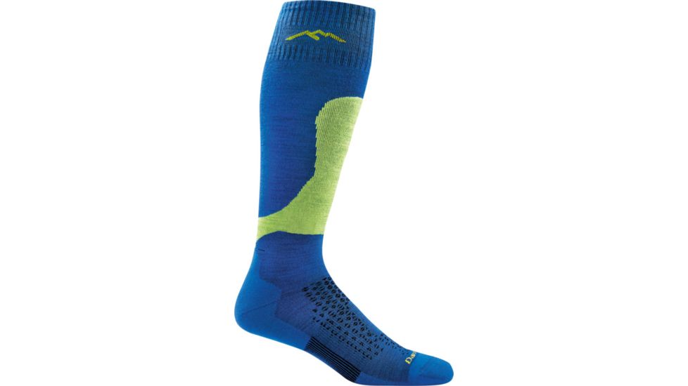 Darn Tough Fall Line Over-the-Calf Padded Light Cushion Sock - Mens, Blue, Small, 1887-BLUE-S-DARN
