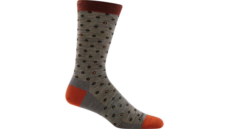 Darn Tough Fish Eye Crew Light Sock - Mens, Brown, Medium, 6008-BROWN-M-DARN