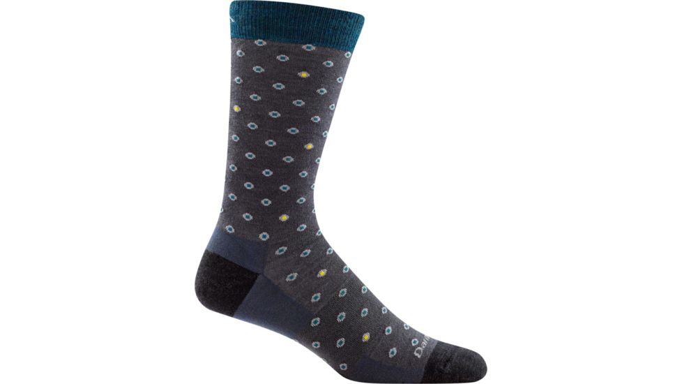 Darn Tough Fish Eye Crew Light Sock - Mens, Gray, Medium, 6008-GRAY-M-DARN