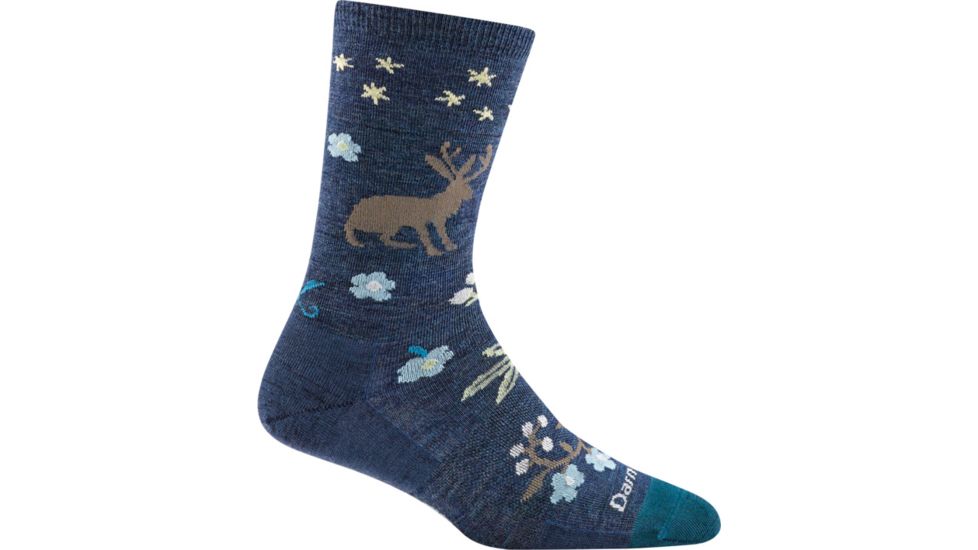 Darn Tough Folktale Crew Light Sock - Womens, Denim, Large, 6016-DENIM-L-DARN