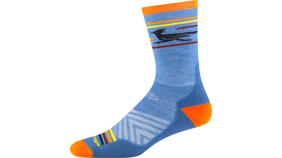 Darn Tough Frontrunner Micro Crew Ultra-Lightweight with Cushion Shoes - Mens, Surf, Large, 1062-SURF-L-DARN