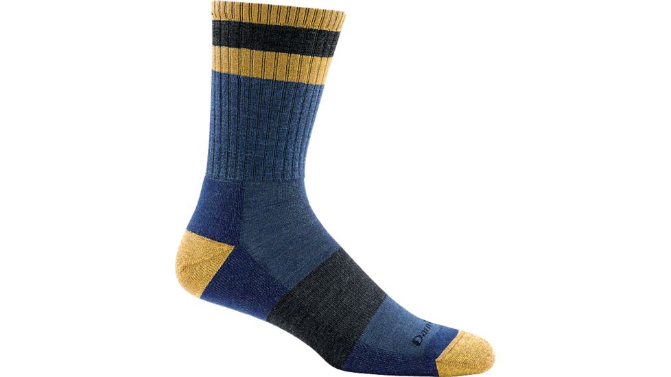 Darn Tough Hike/Trek Haselton Hiker Micro Crew Light Cushion Sock - Men's, Denim, Medium, 1939_DENIM_M_DARN