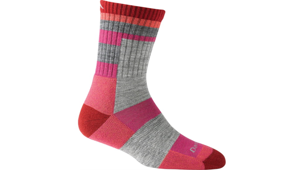 Darn Tough Hike/Trek Light Hiker Aztec Micro Crew Sock - Womens-Cranberry-Large