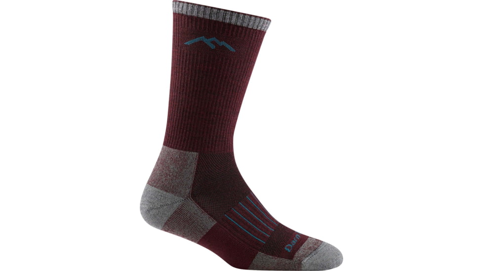 Darn Tough Hunter Boot Lightweight Hunting Sock - Womens, Burgundy, Large, 2102-BURGUNDY-L-DARN