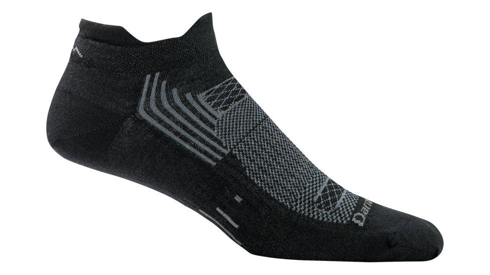 Darn Tough Juice No Show Tab Light Sock - Mens, Black, Medium, 1001-BLACK-M-DARN