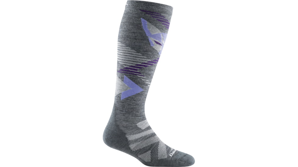 Darn Tough Juniper OTC Midweight Sock with Cushion, Female, Gray, Large, 8012-GRAY-L-DARN