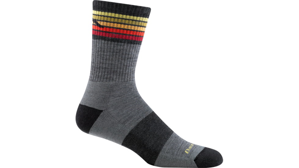 Darn Tough Kelso Micro Crew Light Cushion Sock - Mens, Gray, Large, 1973-GRAY-L-DARN