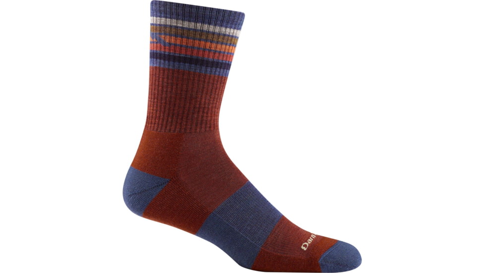 Darn Tough Kelso Micro Crew Lightweight Hiking Sock - Mens, Chestnut, Extra Large, 1973-CHESTNUT-XL-DARN