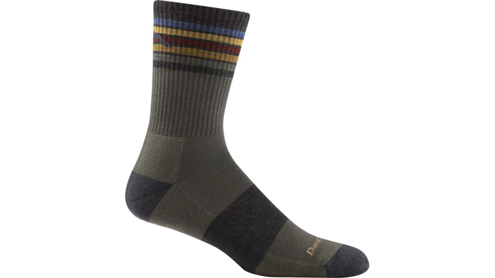 Darn Tough Kelso Micro Crew Lightweight Hiking Sock - Mens, Fatigue, Large, 1973-FATIGUE-L-DARN