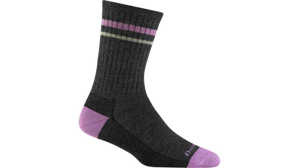 Darn Tough Letterman Crew Lightweight Socks - Womens, Pewter, Small, 6064_PEWTER_S_DARN