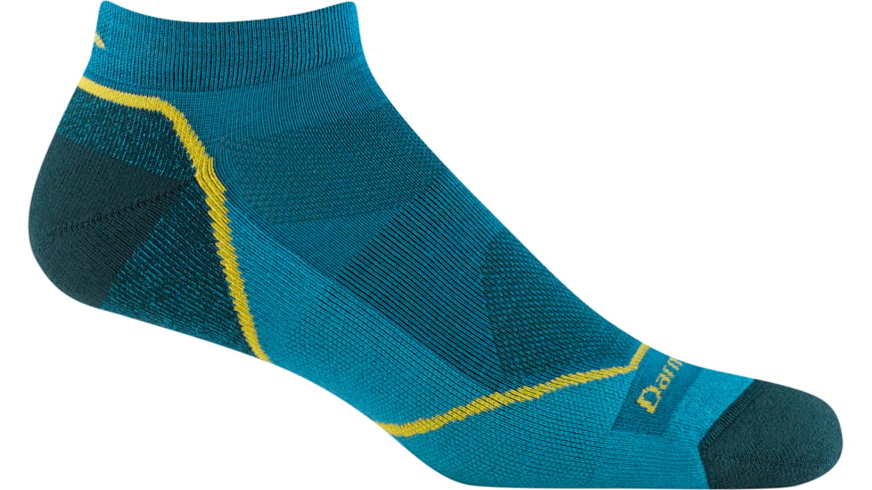 Darn Tough Light Hiker No Show Lightweight with Cushion Socks - Mens, Cascade, Medium, 1990_CASCADE_M_DARN