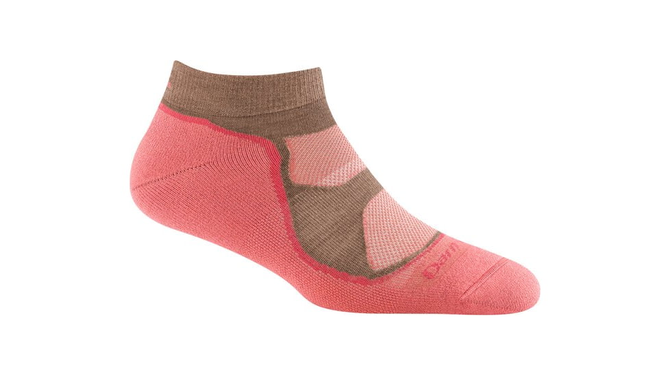 Darn Tough Light Hiker No Show Lightweight with Cushion Socks - WoMens, Canyon, Small, 1986-CANYON-S-DARN