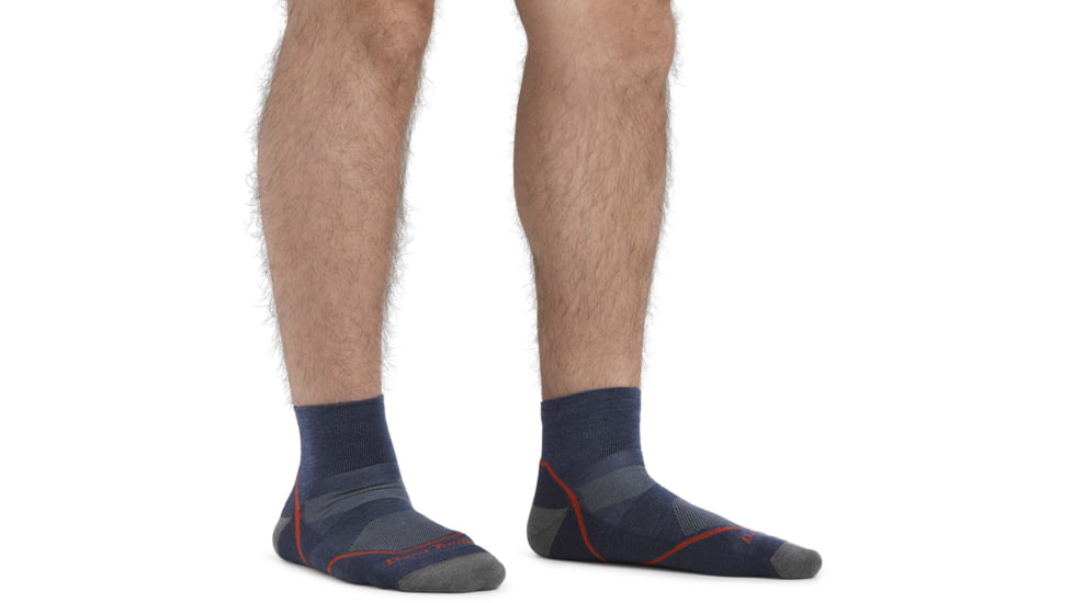 Darn Tough Light Hiker Quarter Lightweight Hiking Sock - Mens, Denim, Extra Large, 1991-DENIM-XL-DARN