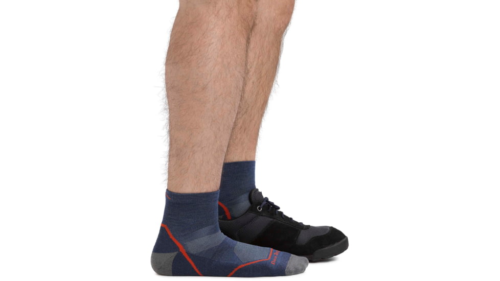 Darn Tough Light Hiker Quarter Lightweight Hiking Sock - Mens, Denim, Extra Large, 1991-DENIM-XL-DARN