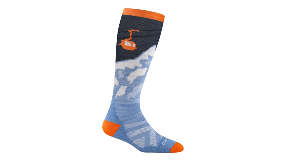 Darn Tough Little Yeti OTC Midweight with Cushion Socks, Midnight, Large, 3809-MIDNIGHT-L-DARN
