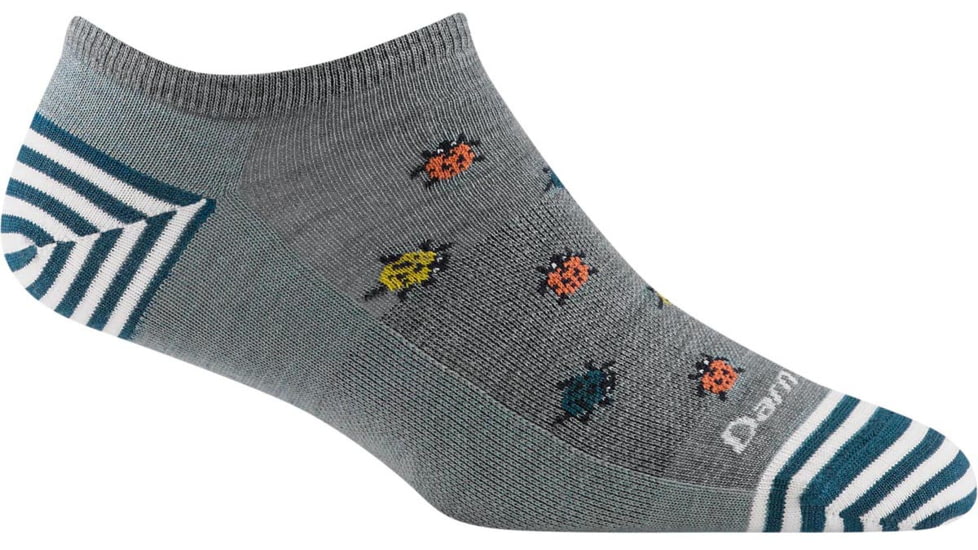 Darn Tough Lucky Lady No Show Lightweight Sock - Womens, Seafoam, Medium, 6074-SEAFOAM-M-DARN