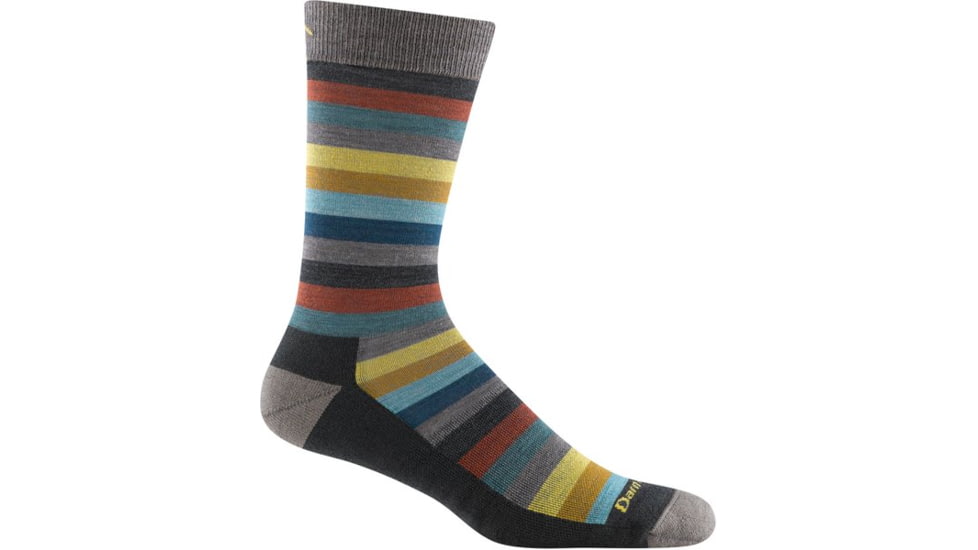 Darn Tough Merlin Crew Lightweight with Cushion Socks - Mens, Charcoal, Extra Large, 6113-CHARCOAL-XL-DARN