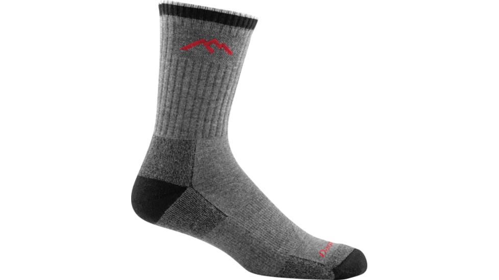 Darn Tough Micro Crew Cushion CoolMax Sock - Mens, Gray/Black, Medium, 1931-GRAY/BLACK-M-DARN