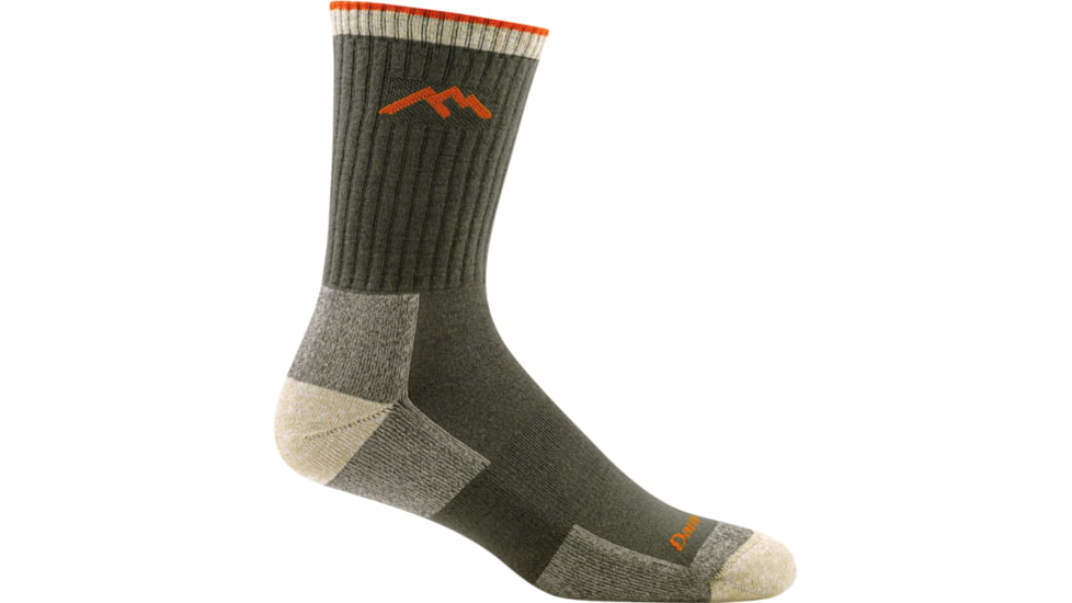 Darn Tough Micro Crew Cushion CoolMax Sock - Mens, Olive, Large, 1931-OLIVE-L-DARN