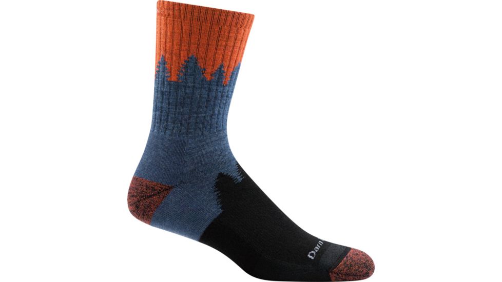 Darn Tough Number 2 Micro Crew Cushion Sock - Mens, Lava, Large, 1974-LAVA-L-DARN
