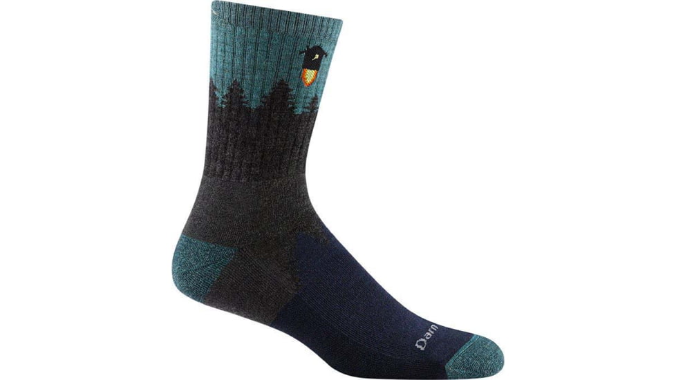 Darn Tough Number 2 Micro Crew Midweight Hiking Sock - Mens, Gray, Extra Large, 1974-GRAY-XL-DARN