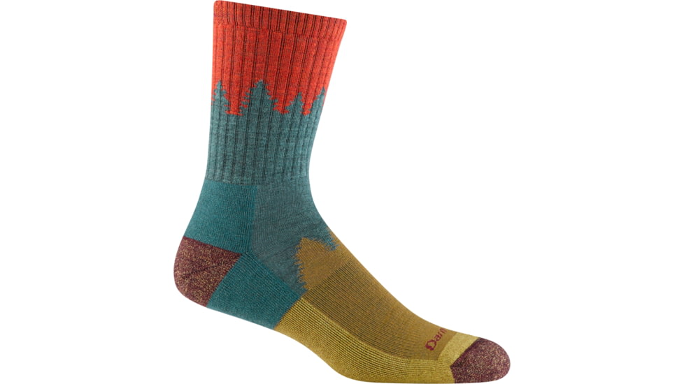 Darn Tough Number 2 Micro Crew Midweight with Cushion Socks - Mens, Teal, Large, 1974_TEAL_L_DARN