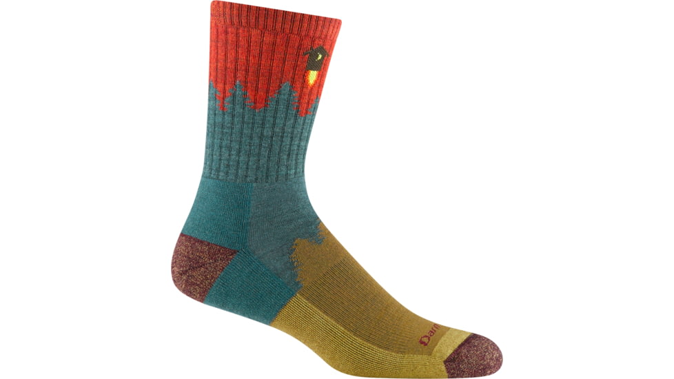 Darn Tough Number 2 Micro Crew Midweight with Cushion Boots - Mens, Teal, Large, 1974-TEAL-L-DARN