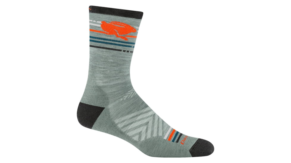 Darn Tough Pacer Micro Crew Ultra-Lightweight with Cushion Socks - Mens, Seafoam, Large, 1041-SEAFOAM-L-DARN