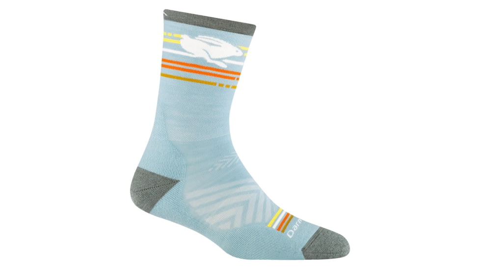 Darn Tough Pacer Micro Crew Ultra-Lightweight with Cushion Socks - Womens, Glacier, Medium, 1050-GLACIER-M-DARN