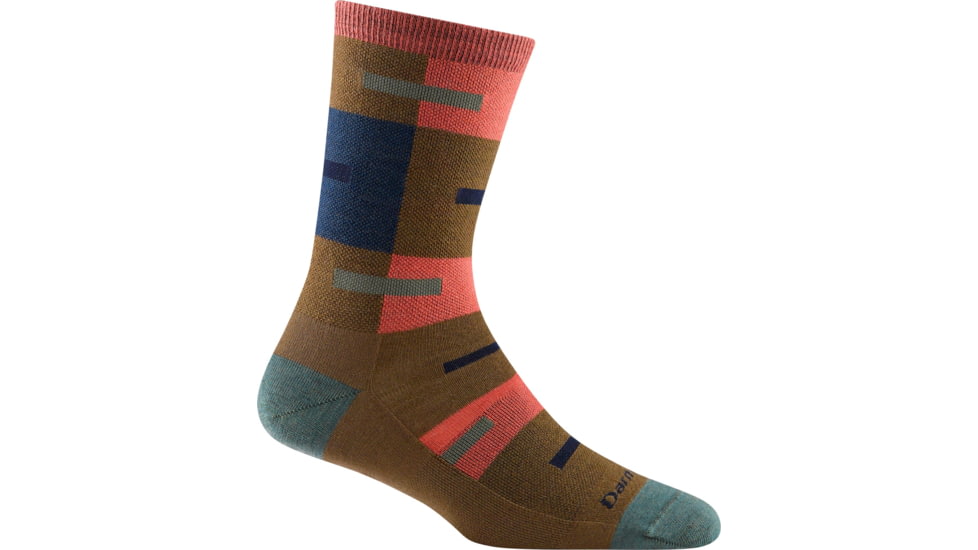 Darn Tough Patchwork Crew Lightweight Sock - Womens, Toffee, Large, 6076-TOFFEE-L-DARN