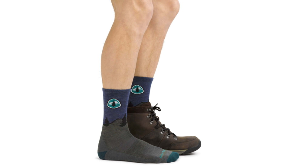 Darn Tough PCT Micro Crew Lightweight Hiking Sock - Mens, Forest, Large, 1999-FOREST-L-DARN