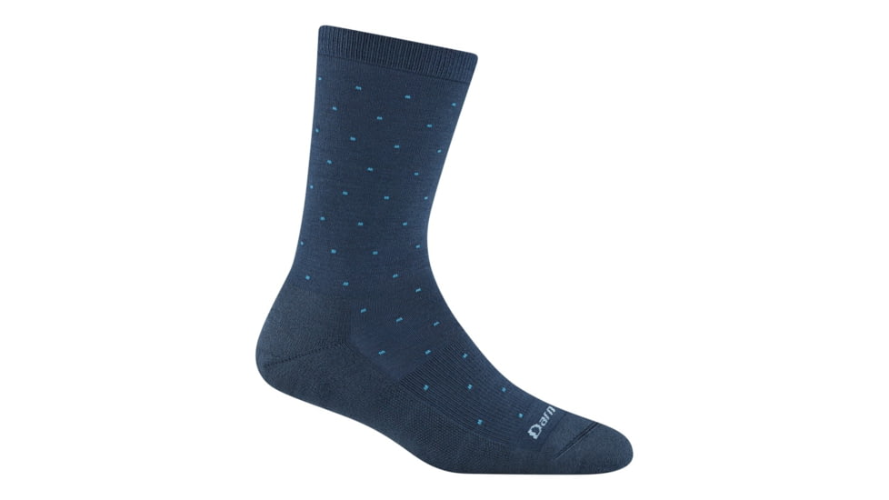 Darn Tough Pin Drop Crew Lightweight with Cushion Socks - Womens, Midnight, Medium, 6110-MIDNIGHT-M-DARN