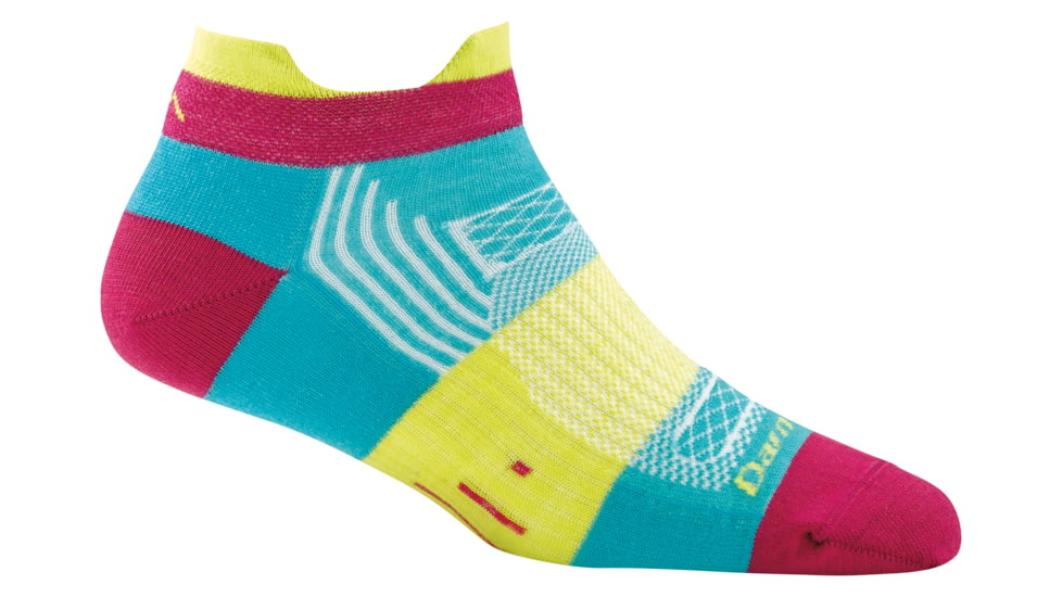 Darn Tough Pulse No Show Tab Light Cushion Sock - Womens, Teal, Medium, 1797-TEAL-M-DARN