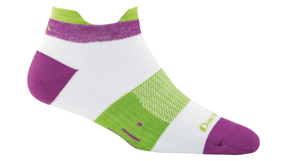 Darn Tough Pulse No Show Tab Light Sock - Womens, White, Small, 1796-WHITE-S-DARN