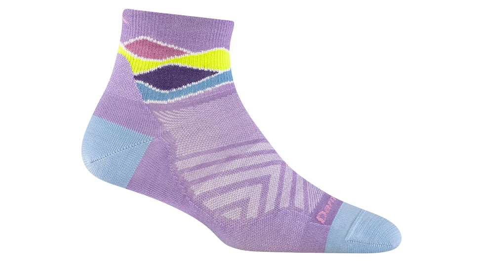 Darn Tough Run 1/4 Ultra-Lightweight Socks - Womens, Lavender, Large, 1044-LAVENDER-L-DARN