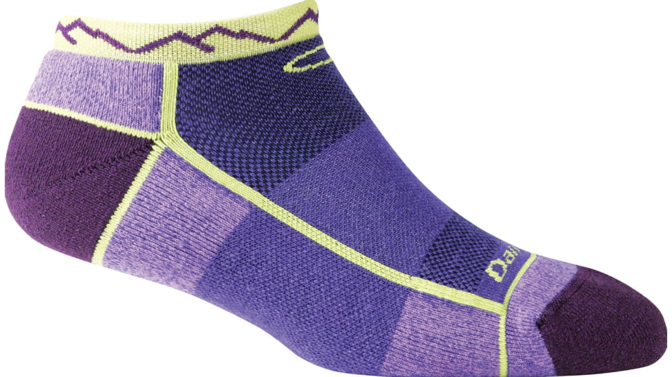 Darn Tough Run/Bike No-Show Mountain Top Sock - Women's-Grape-Medium